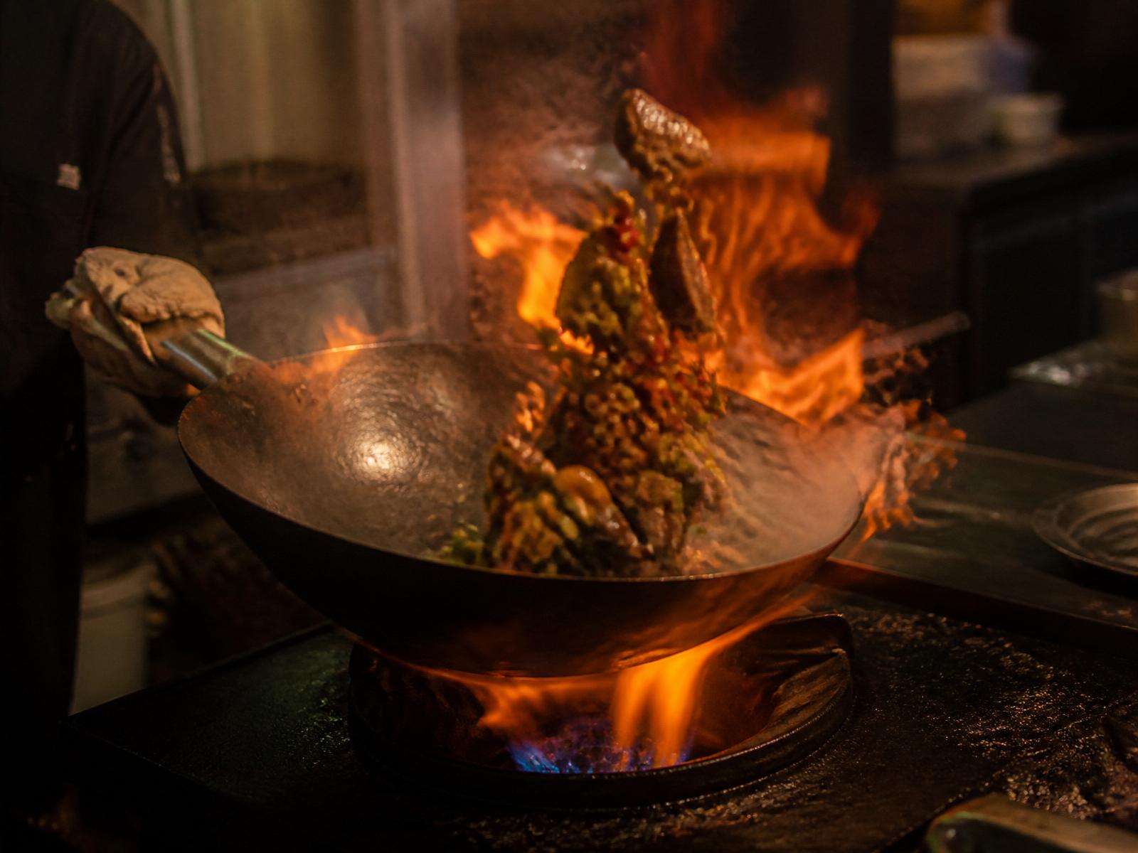 Wok fire